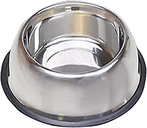 Dog Bowl Stainless Steel Durable Non-Slip Premium Water Food Dish Feeder | New - Picture 1 of 12