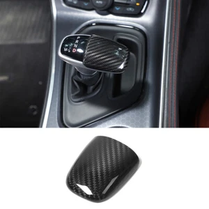 Real Carbon Fiber Gear Shift Knob Trim for Dodge Challenger /Charger 15+ Durango - Picture 1 of 9