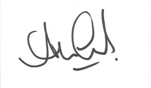 WIMBLEDON, SHEFFIELD UNITED & FULHAM: TARJETA BLANCA FIRMADA POR ALAN CORK 3x5 + certificado de autenticidad - Imagen 1 de 1