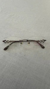 Boutique Titanium Burgundy Rimless Eyeglass Frames NEW 52-17-135 Tr189 - Bild 1 von 12
