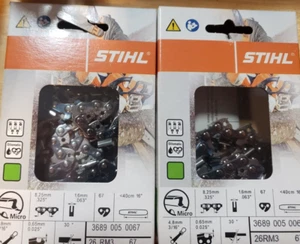 Cadena STIHL 3689 005 0067 PAQUETE DE 2 16" .325 .063 - Imagen 1 de 4