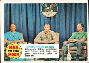 1969 Topps Man On The Moon NEWS CONFERENCE #73 C389