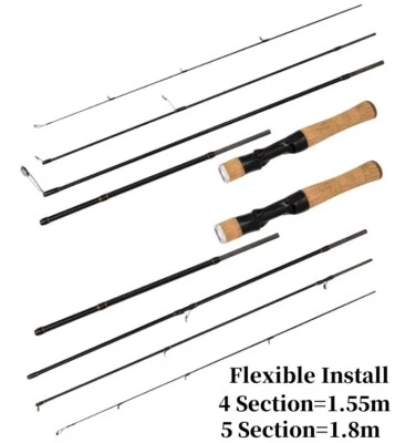 Fishing Rod Carbon Fiber Spinning/casting Fast Trout Fishing Rods 1.55m-1.8m Rod - Image 1 of 4