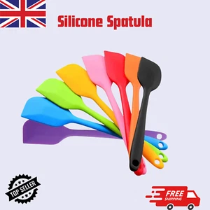 Silicone Spatula for Baking & Cooking – Cake Cream Butter Scraper Mixing Tool UK - Picture 1 of 13