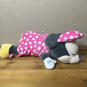 Disney Sleeping Minnie Mouse Large 24" Plush Pink Pillow Cuddleez Stuffed Animal - Picture 1 of 5