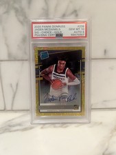 2020 Panini Donruss #239 Jaden McDaniels Gem MT 10 Signature Auto 9 Gold /10