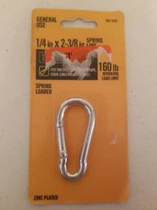 Everbilt 42744 1/4" x 2-3/8" Zinc-Plated Spring Link Zinc-plated (C1) - Picture 1 of 1