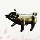 Messing chinesischer Tierkreis Schwein Figur Feng Shui Glücksstatue Reichtum Dekor