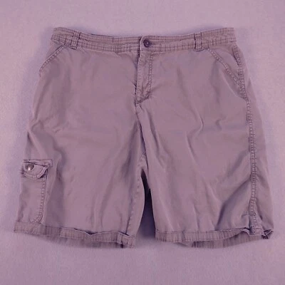 Pantalones Cortos Croft & Barrow Mujer Calce Clásico Bermudas 16 Cremallera Elastizados Marrón Informal Foto 1 de 4