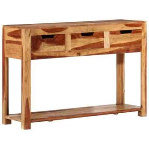 vidaXL Console Table 110x35x75 cm Solid Wood Acacia - Picture 1 of 11