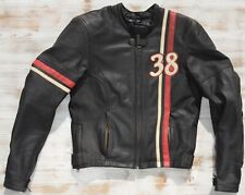 LOUIS CAFERACER  MOTORRADJACKE MOTORRAD LEDERJACKE CAFE RACER RETRO Gr. 36