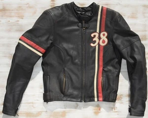 LOUIS CAFERACER MOTORRADJACKE MOTORRAD LEDERJACKE CAFE RACER RETRO Gr. 36 - Bild 1 von 11
