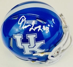 DEVIN LEARY SIGNED KENTUCKY WILDCATS MINI FOOTBALL HELMET AUTOGRAPH COA J1 - Picture 1 of 1