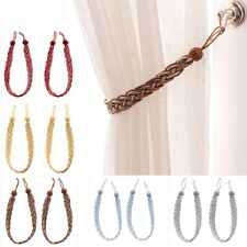Thick Satin Rope Curtain Tie Backs A pair of Chinese Knot Curtain Buckles Straps