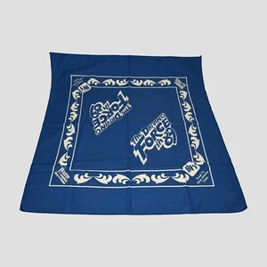 Bandana de colección 1989 BFI Houston Livestock Show & Rodeo Texas azul 21"x21" - Imagen 1 de 5