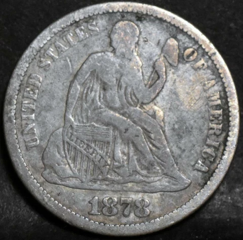 1878-CC SEATED LIBERTY DIME ID#FF963 Cover