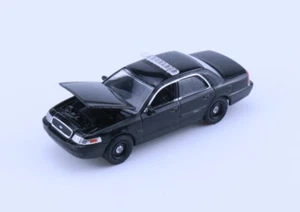 EY Greenlight 1:64 Black Crown Victoria CV Police Model Diecast Collect Car - Picture 1 of 6