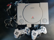 Sony Playstation1 SCPH-1001 Console with original Cables & 2 Controller TESTED.