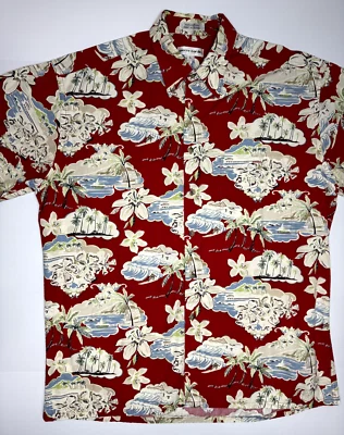 Pierre Cardin Mens Short Sleeve Hawaiian Shirt Size L - Image 1 of 4