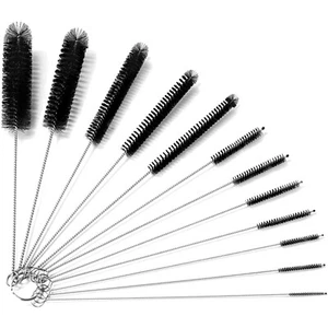 Edelstahl Reinigungsbürste Set für Kaffeevollautomat, Flaschen & Zubehör 24cm - Bild 1 von 1