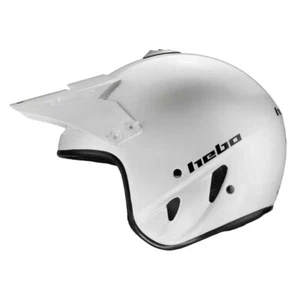 Hebo Trial Zone HTRP00 Large Open Face Helmet White Micrometric Loop Closure - Picture 1 of 6