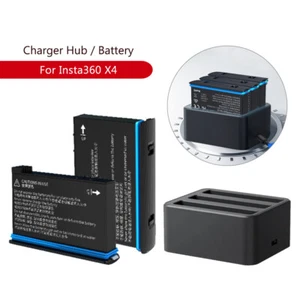 2500mAH Akku mit hoher Reichweite / Schnellladehub Set für Insta360 X4 Kamera - Bild 1 von 16