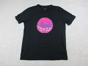 Adidas Shirt Herren Medium Schwarz Pink Splash Time Basketball Baumwolle Freizeit - Bild 1 von 8