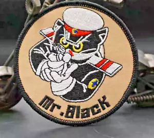 EXTREMELY RARE MR. BLACK COFFEE LIQUOR MASCOT EMBROIDERED IRON-ON PATCH... - Picture 1 of 2