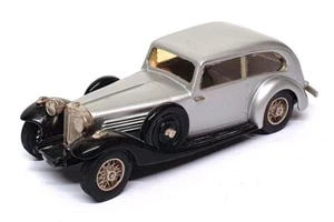 Motorkits Minimarque 43 1/43 Scale ABS2 - 1934 Jaguar SS1 Airline - Silver/Black - Picture 1 of 5