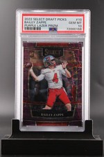 BAILEY ZAPPE | 2022 Panini Select Draft Picks Purple Lazer Prizm #10 | PSA 10