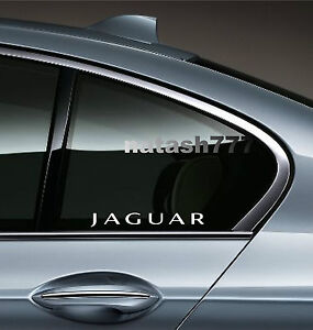 2 - JAGUAR X Tipe XK8 XKR S XJR XJ8 XJ6 Racing Decal sticker emblem logo WHITE