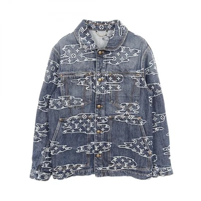 LOUIS VUITTON Monograma Denim Ropa de Trabajo Blusa Chaqueta RM252M YPZ HTA83W Algodón LV Foto 1 de 4