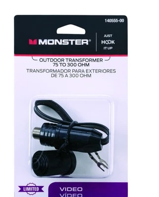 Monster 140555-00Click To Copy Matching Video Transformer Just Hook It Up Cable - Image 1 of 4