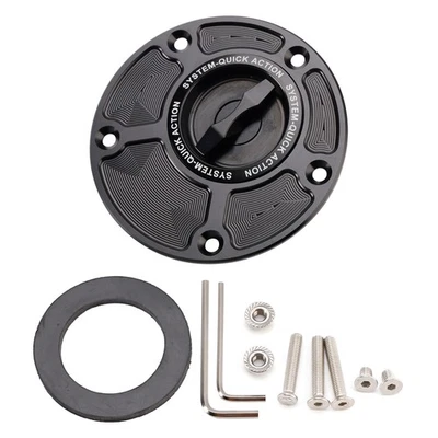 Tapa del tanque de combustible de liberación rápida 5 orificios para Yamaha YZF R1 R1S R1M R3 R6 R6S R7 Foto 1 de 4