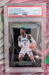 Dennis Schröder 2023/24 Panini Obsidian Electric Etch Green 03/25 PSA 10 #18 - Bild 1 von 2