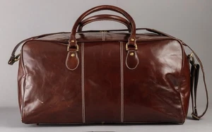 Bocla Milano Large Leather Travel Bag / Weekender - Picture 1 of 23