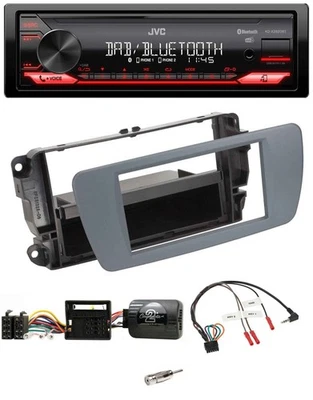 JVC Bluetooth USB DAB Lenkrad Autoradio für Seat Ibiza conemaragrau - Bild 1 von 4