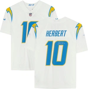 Justin Herbert Los Angeles Chargers Autographed White Nike Limited Jersey - Picture 1 of 5