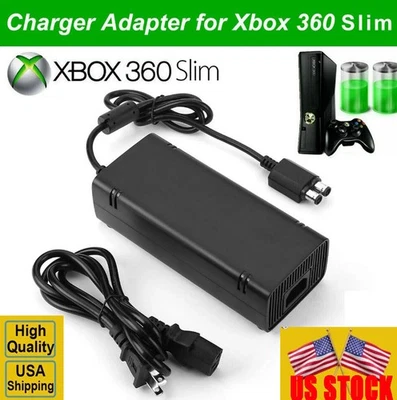 135W Para Microsoft Xbox 360 Slim 360S Adaptador de CA Ladrillo Cargador Cable de Alimentación Foto 1 de 4