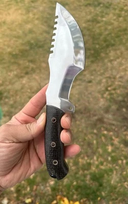 handmade Hunting Knife Carbon Steel 1095 Bushcraft Knife Tom brown Best Tactical - Image 1 of 4