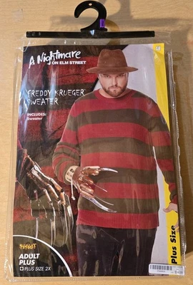 Freddy Krueger 2XL Plus Size Sweater. A Nightmare On Elm Street Brand New  - Image 1 of 2