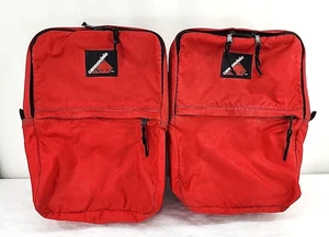 Vintage Cannondale Road Bike Pannier Saddle Bag Rack Red  USA Cycling Travel - Picture 1 of 17