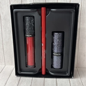 Revlon Never Enough Lip Worship Limited Edition Lip Kit by Ashley Graham 3Pc Kit - Picture 1 of 4