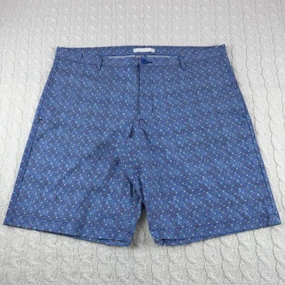 Pantalones Cortos Tejidos Robert Graham Mickens Para Hombre Talla 40 Azul Geométrico Chino Bolsillo con Cremallera Foto 1 de 4