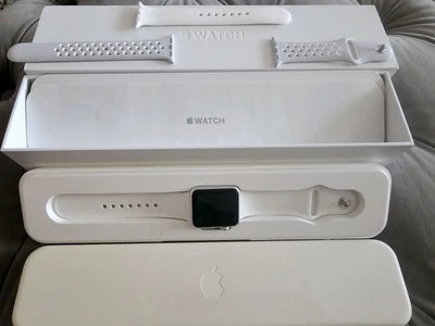 Apple Watch Sport 38mm 1st Gen Aluminum Case White Sport Band - (MJ2T2LL/A)   - Image 1 of 4