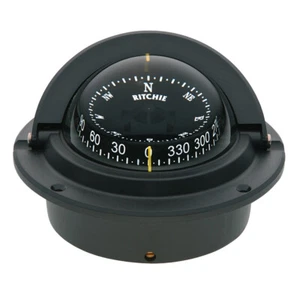 RITCHIE F-83 VOYAGER COMPASS FLUSH MOUNT - BLACK - Picture 1 of 1