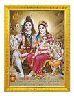 Shiva Parvati With Ganesh Kartikeya Ji Photo Frame Shiv Parivar 9 x 11 Inch