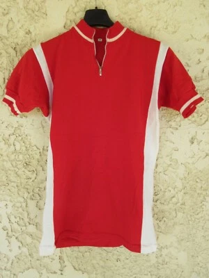 Maillot cycliste EUROPE CYCLES laine wool années 70 maglia ciclismo shirt 3 M - Photo 1/4