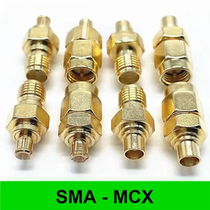 1pc Adapter SMA Male Female to MCX Male Female Plug RF Coaxial Connector Gold US - Picture 1 of 5