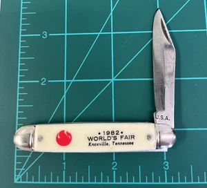 WORLD’S FAIR 1982 Knoxville Tennessee Pocket Knife 1 Blade Made In USA New - Picture 1 of 9